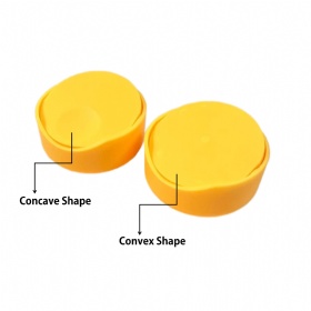 28-410 Half Round Shape and Matte Surface Disc Top Cap